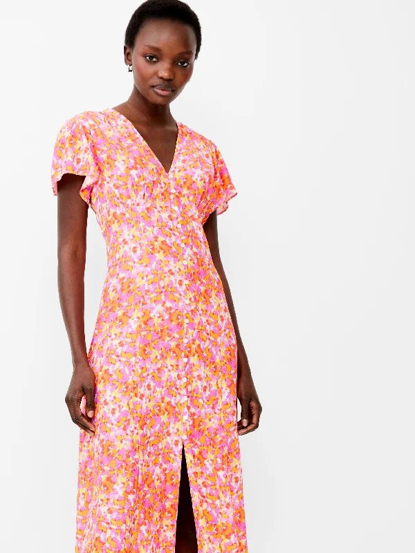 Cass Eco Delphine Midi Dress Chic Off-Shoulder Midi Dress