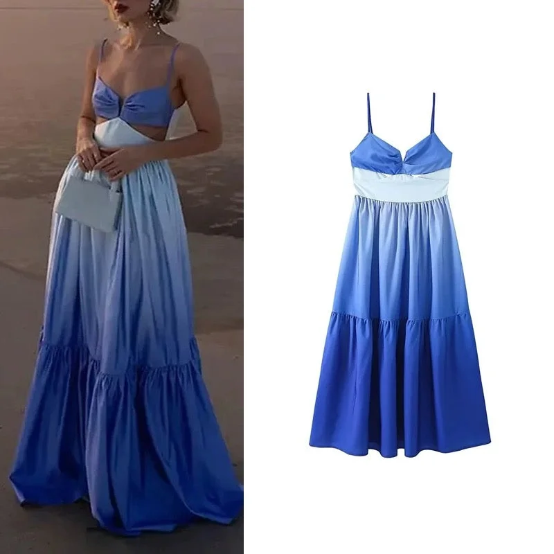 Cuba Vintage Summer Midi Dress Trendy Shift Midi Dress