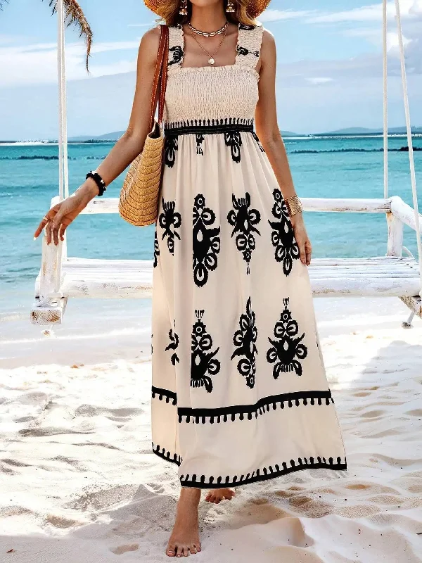 Loir Holiday Midi Dress Cozy Wide Strap Midi Dress