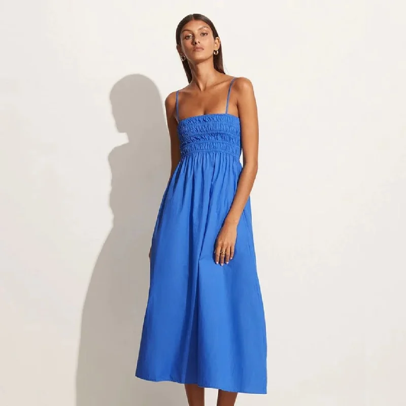 Marieka Midi Dress (Pacific Blue) Cozy Knit Midi Dress