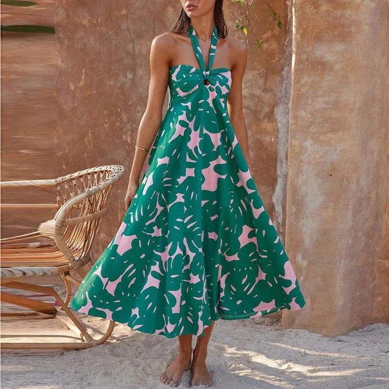 Middleton Summer Tropical Midi Dress Fashionable Fitted Midi Dress