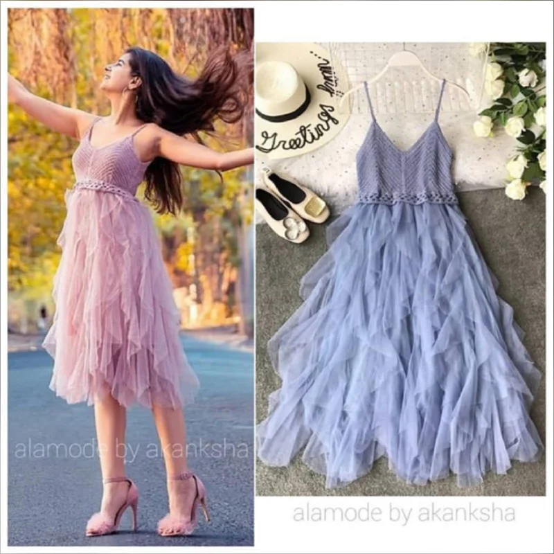 Serena Inox Midi Dress Comfortable Lace-Up Midi Dress