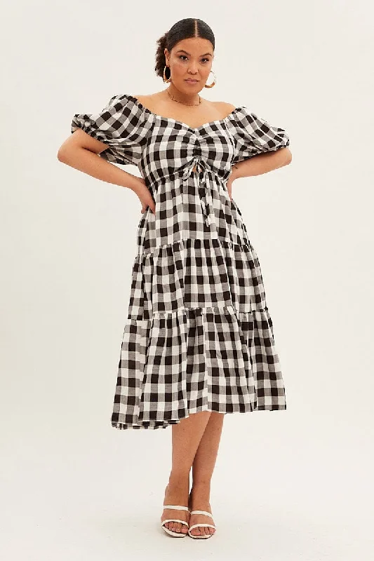 Stripe Midi Dress Short Sleeve Sweetheart Neck Cut Out Trendy Bodycon Midi Dress