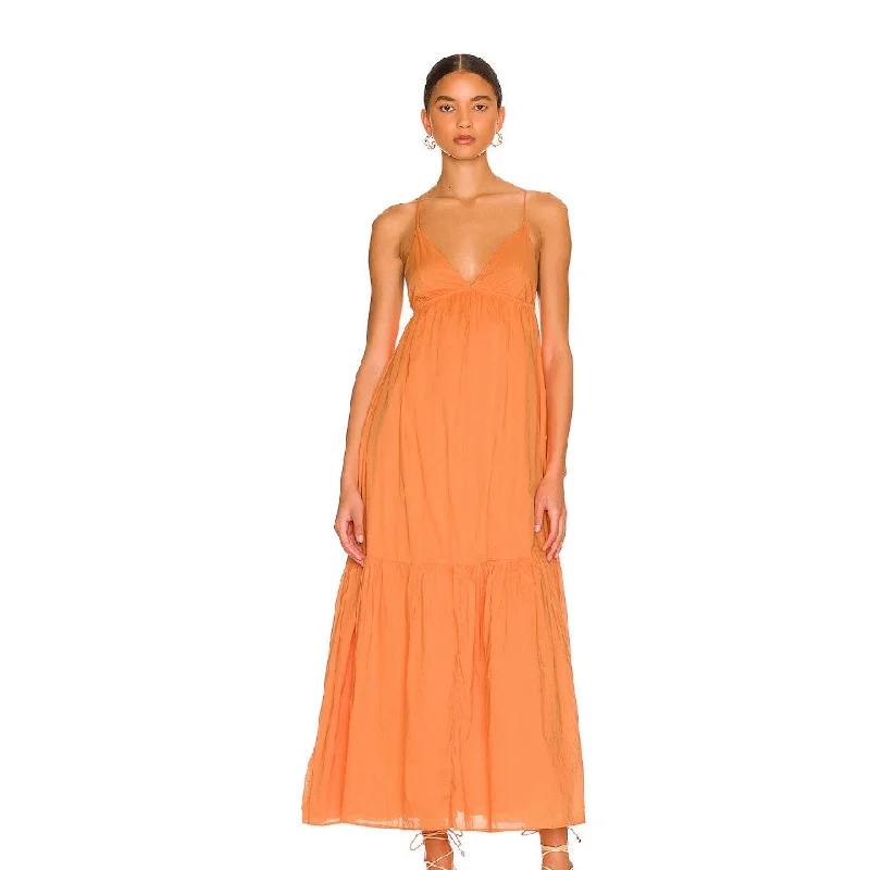 Wilonna Midi Dress (Mango) Elegant Sleeveless Midi Dress