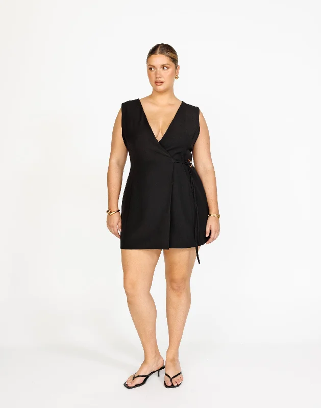 Alayna Mini Dress (Black) Cozy T-Shirt Mini Dress