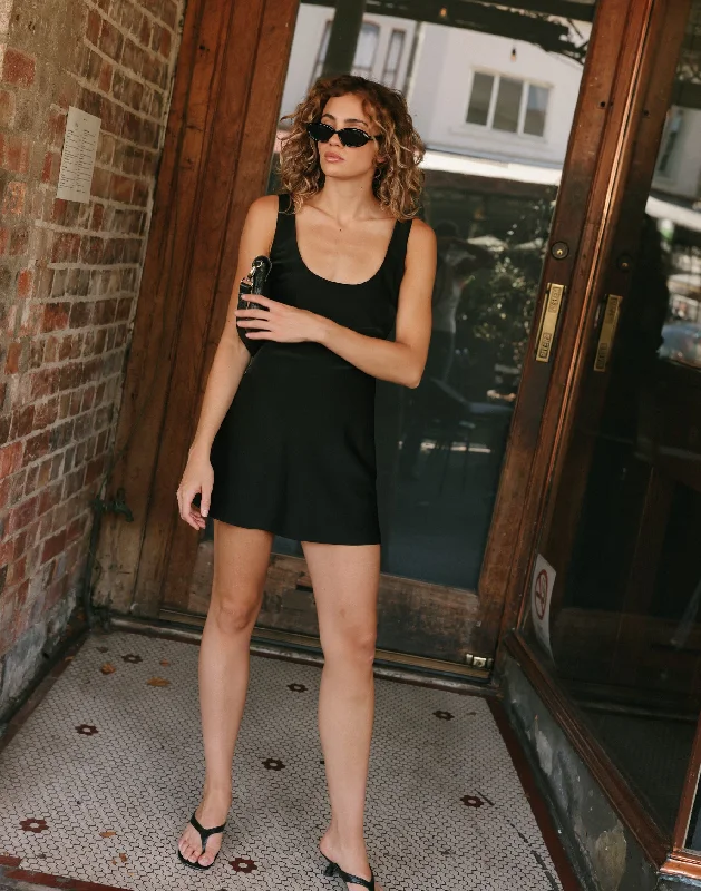 CamillIo Mini Dress (Black) Fashionable Lace Mini Dress