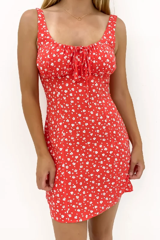 Gigi Floral Mini Dress Print Elegant Tulle Mini Dress