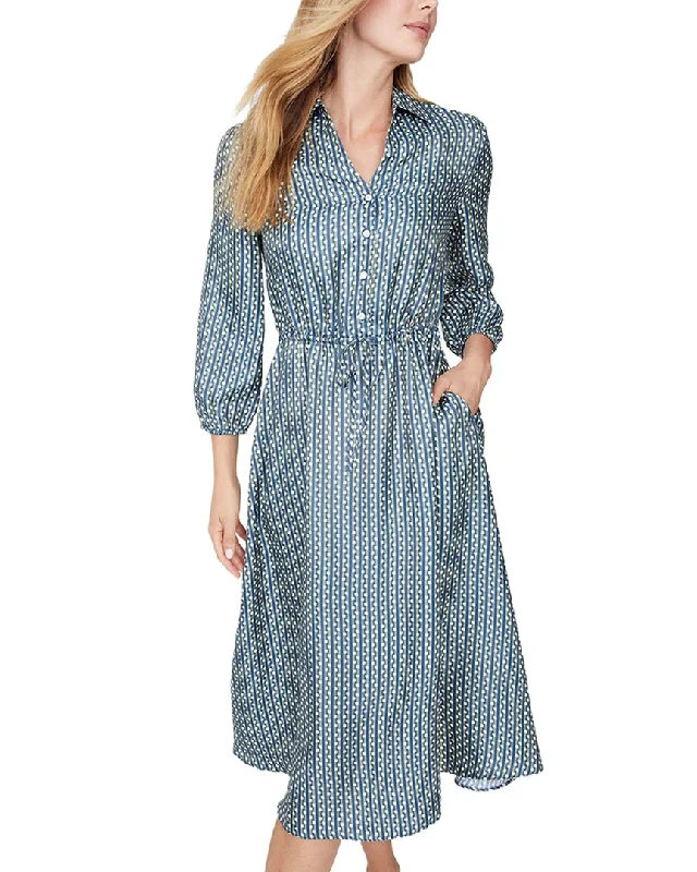 J.McLaughlin Mollie Silk-Blend Maxi Dress Stylish Empire Waist Maxi Dress