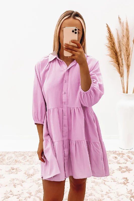 Jared Mini Dress Lilac Fashionable Party Mini Dress
