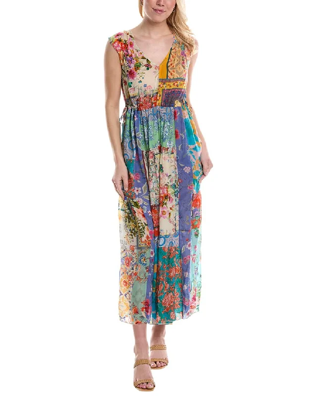 Johnny Was Cherika Natania Maxi Dress Elegant Lace Maxi Dress