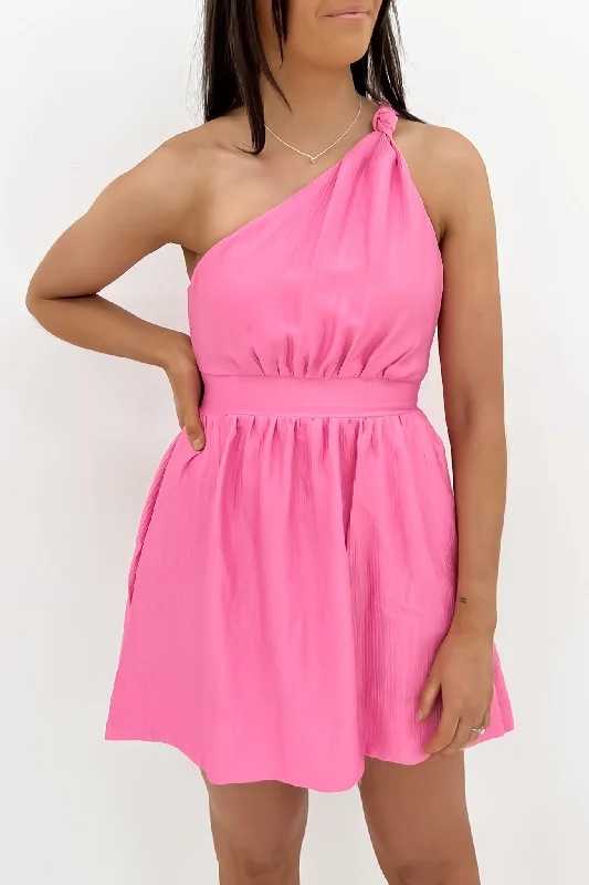 Lainey Mini Dress Pink Classic Shift Mini Dress