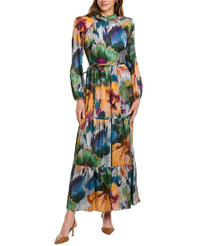 Maison Tara Camille Maxi Dress Elegant Maxi Dress with Drapes