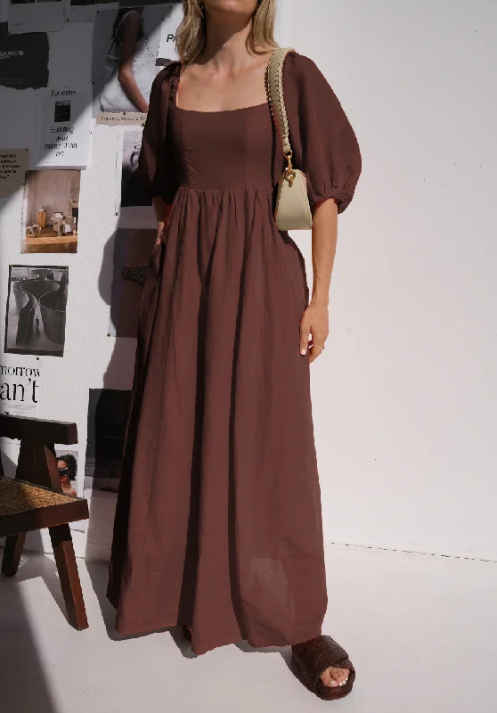 Miann & Co Women - Beth Square Neck Maxi Dress - Coco Fashionable Chiffon Tiered Maxi Dress Miann & Co Women - Beth Square Neck Maxi Dress - Coco Fashionable Chiffon Tiered Maxi Dress