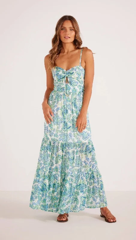 MinkPink Alessia Maxi Dress Elegant Tiered Maxi Dress