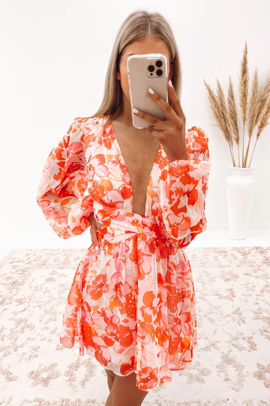 Myla Mini Dress Multi Stylish Floral Print Mini Dress