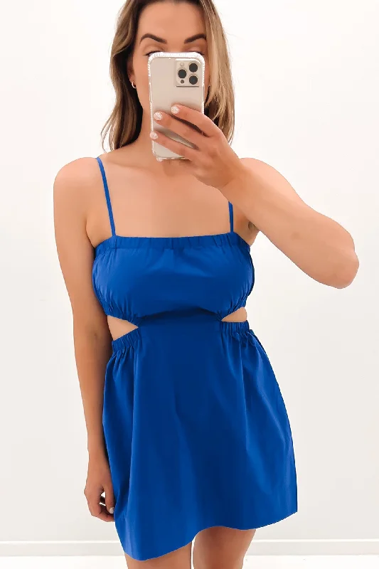 Oasis Cut Out Mini Dress Pacific Cozy Knit Mini Dress