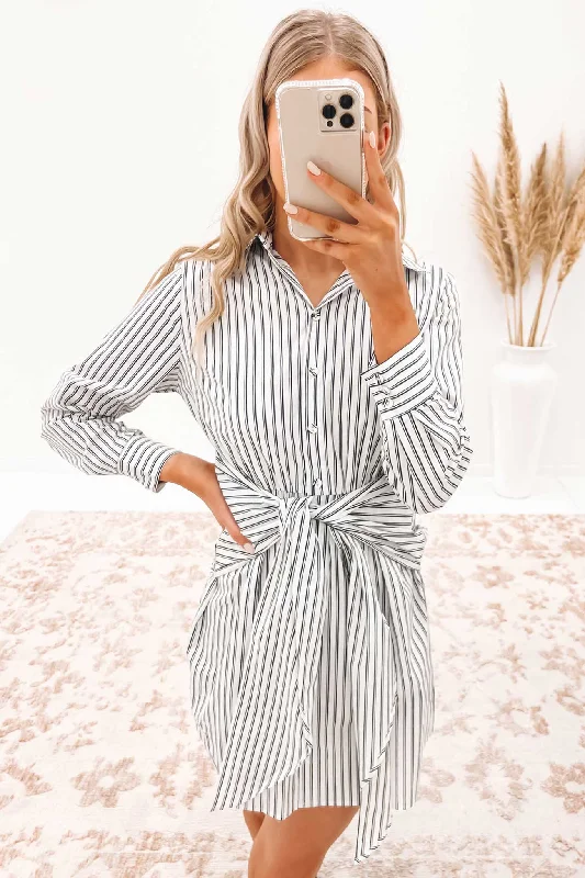 Pearson Mini Dress Stripe Elegant Sequin Mini Dress