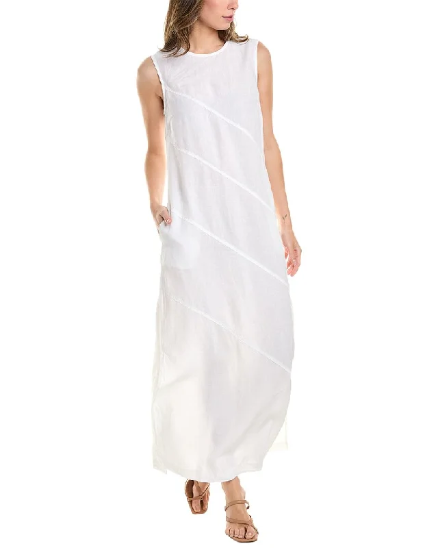 Peserico Linen Maxi Dress Elegant Wraparound Maxi Dress