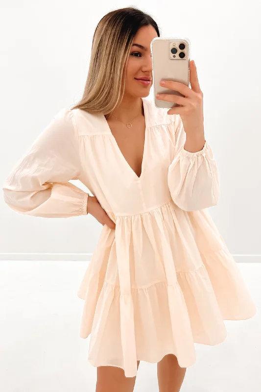 Rylee Mini Dress Cloud Fashionable Mini Dress with Pockets