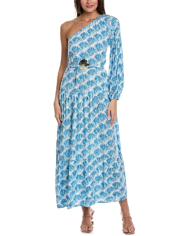 SKEMO Shell Maxi Dress Stylish Long Sleeve Maxi Dress