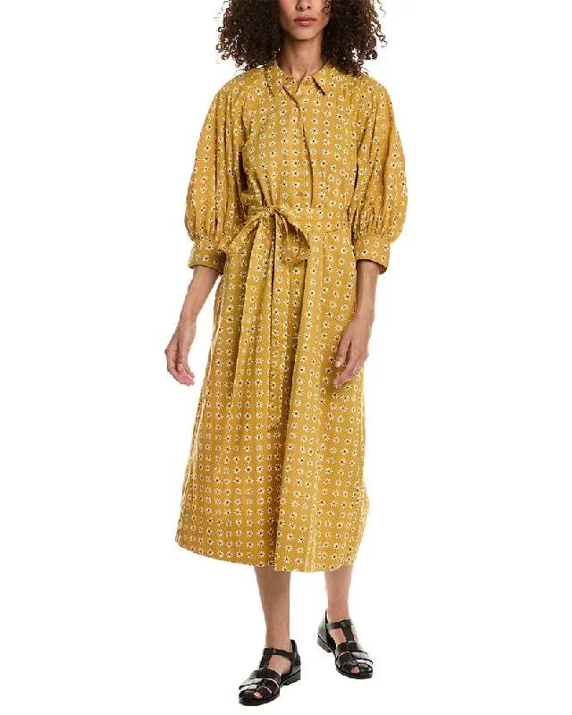 THE GREAT The Herd Maxi Dress Fashionable Layered Maxi Dress