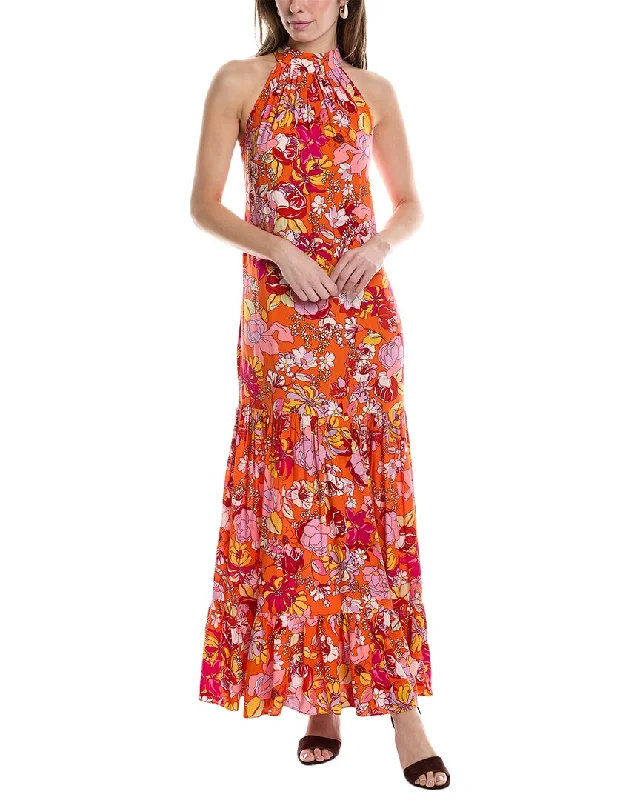 Vince Camuto Challis Maxi Dress Comfortable Bohemian Maxi Dress