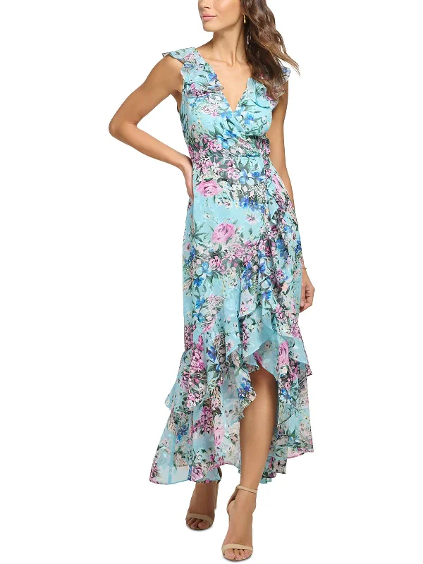 Womens Hi-Low Long Maxi Dress Fashionable High-Low Maxi Dress