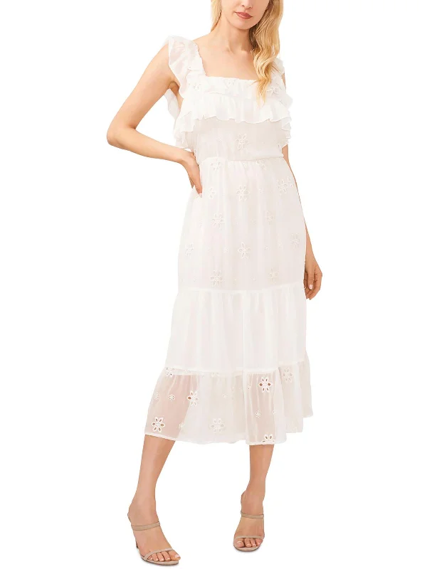 Womens Ruffled Long Maxi Dress Stylish One-Shoulder Maxi Dress