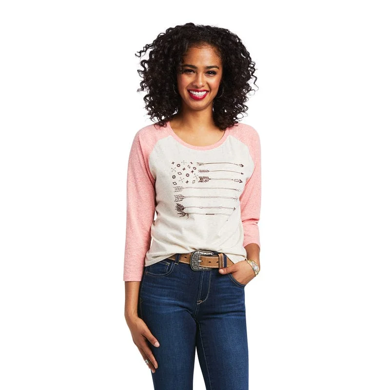 Ariat Women's Arrow Raglan Oatmeal Heather Long Sleeve T-Shirt 10039824 Jersey Fabric Tulle Fabric Batik Fabric Ariat Women's Arrow Raglan Oatmeal Heather Long Sleeve T-Shirt 10039824 Jersey Fabric Tulle Fabric Batik Fabric