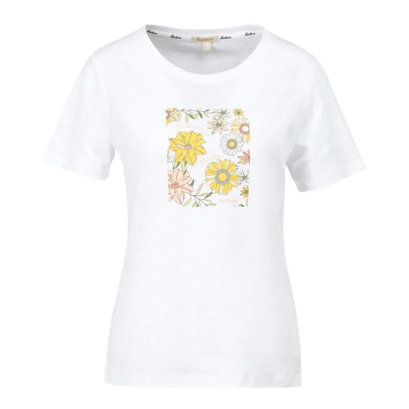 Barbour Coraline Ladies T-Shirt - White Faux Fur Fabric Real Fur Fabric Shearling Fabric Barbour Coraline Ladies T-Shirt - White Faux Fur Fabric Real Fur Fabric Shearling Fabric