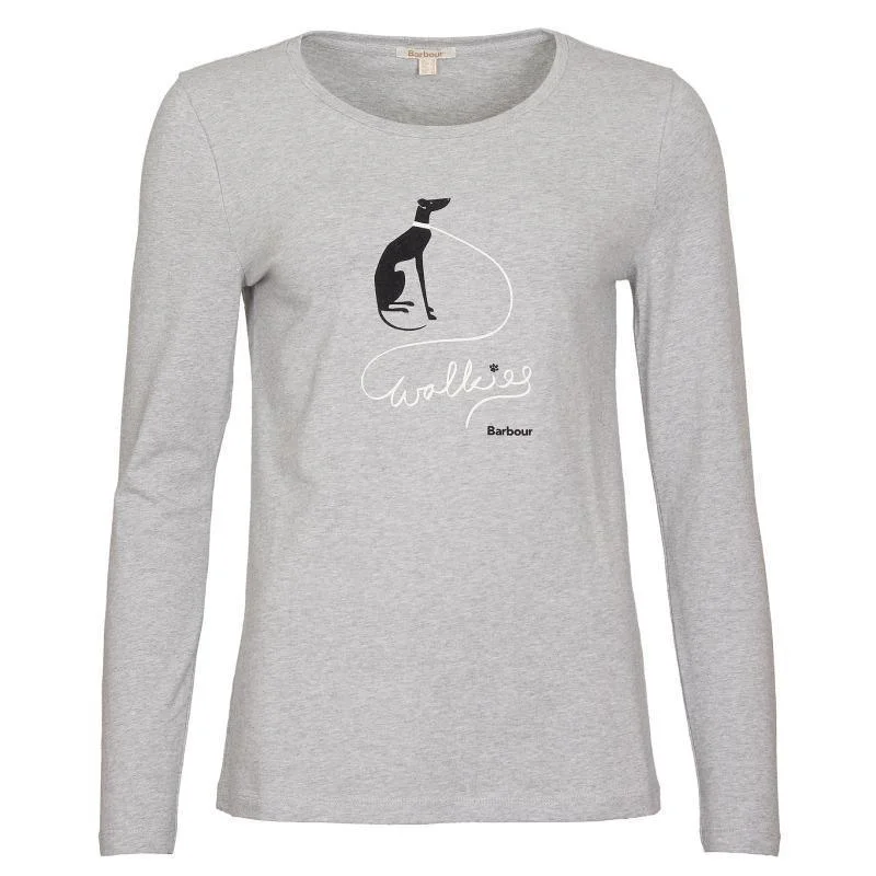 Barbour Homeswood Ladies Long Sleeve Tee - Light Grey Marl Lace Blend Ribbed Blend Corduroy Blend Barbour Homeswood Ladies Long Sleeve Tee - Light Grey Marl Lace Blend Ribbed Blend Corduroy Blend