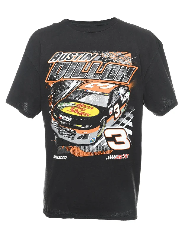 Black & Orange RCR Printed Austin Dillion T-shirt - XL Plaid T-Shirt Polka Dot Checkered Black & Orange RCR Printed Austin Dillion T-shirt - XL Plaid T-Shirt Polka Dot Checkered