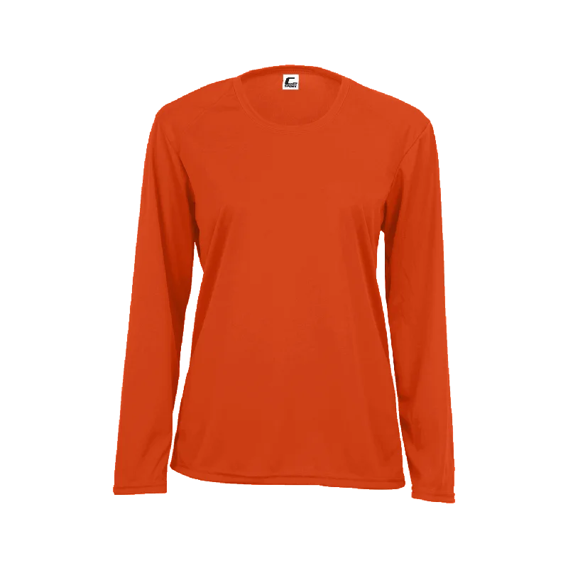 C2 Women's Long-Sleeve Tee Fitted T-Shirt Seamless Stretchy