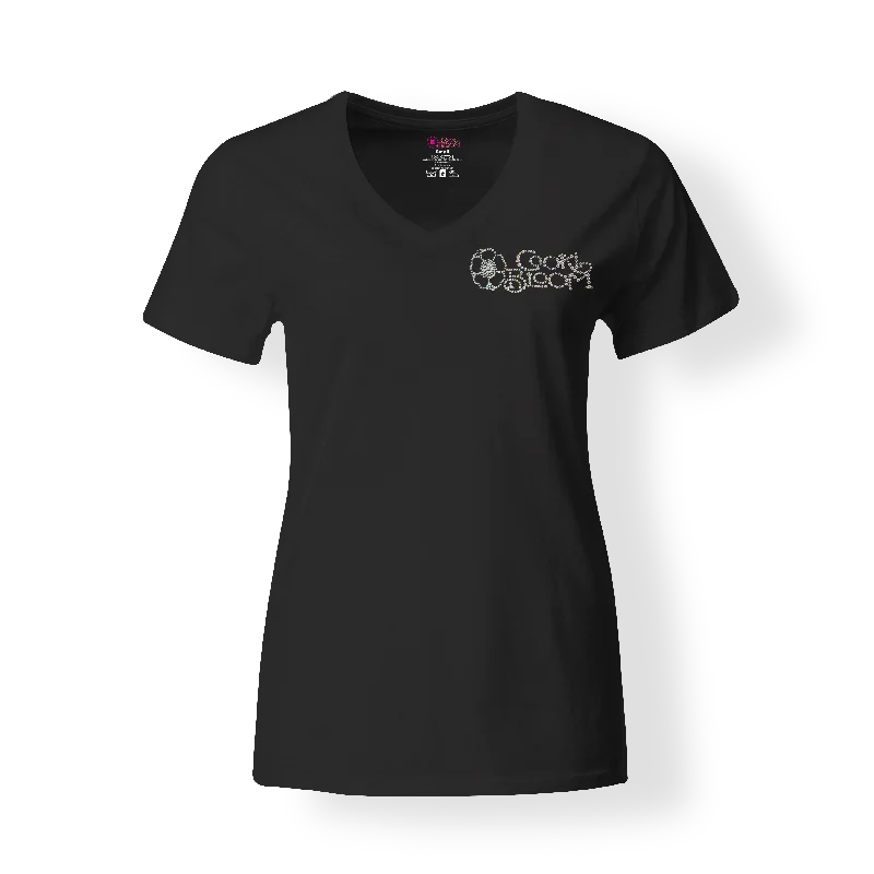 Crystal Logo T-Shirt Striped Floral Plaid