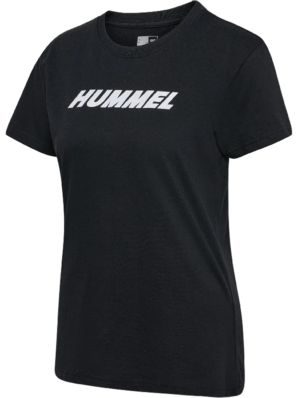 Hummel Women's Elemental Logo Cotton Tee Wool Fabric Cashmere Fabric Tweed Fabric