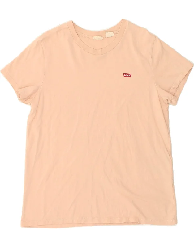 LEVI'S Womens T-Shirt Top UK 14 Large Beige Cotton Front Pockets Side Pockets Patch Pockets LEVI'S Womens T-Shirt Top UK 14 Large Beige Cotton Front Pockets Side Pockets Patch Pockets