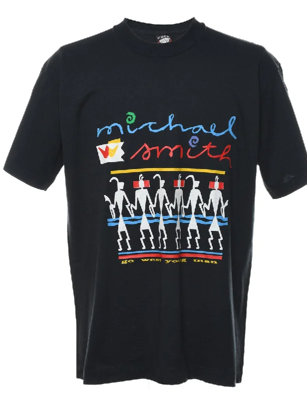 Multi-Colour Micheal Smith Design T-Shirt - XL Knit Fabric Woven Fabric Fleece Fabric Multi-Colour Micheal Smith Design T-Shirt - XL Knit Fabric Woven Fabric Fleece Fabric