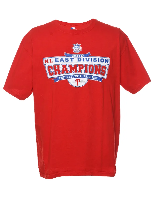 Philadelphia Phillies MLB Printed T-shirt - XL Chenille Brocade Lace