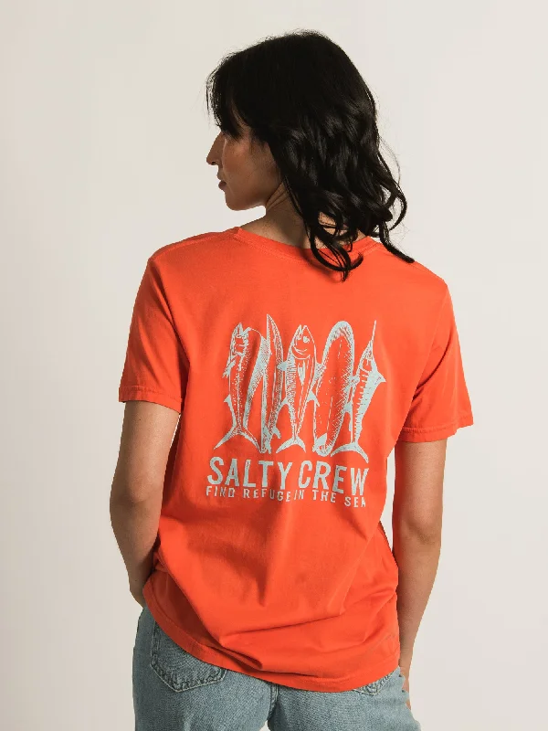 SALTY CREW LINE UP BOYFRIEND TEE Polka Dot Checkered Tartan