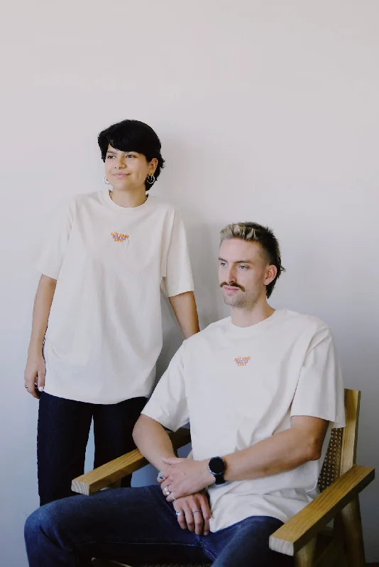 unisex boxy t-shirt - hüt hani nöd so lust - natural Zippered Front Buttoned Front Snap Front unisex boxy t-shirt - hüt hani nöd so lust - natural Zippered Front Buttoned Front Snap Front
