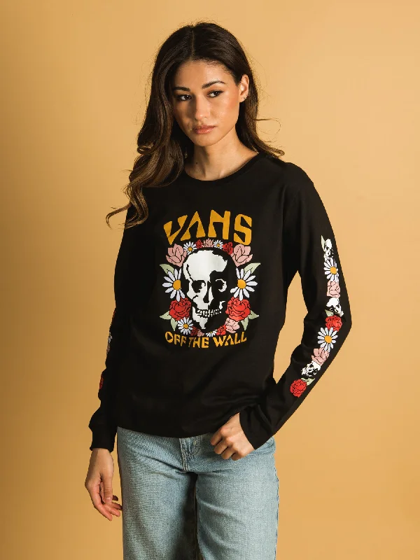 VANS HEADLINER LONG SLEEVE TEE - CLEARANCE Fleece Fabric Down Fabric Feather Fabric
