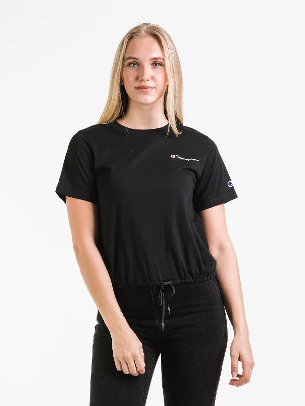 CHAMPION CAMPUS DRAWSTRING T-SHIRT - CLEARANCE Real Fur Shearling Chenille