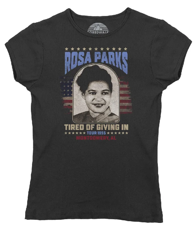 Women's Rosa Parks T-Shirt Polka Dot Checkered Tartan