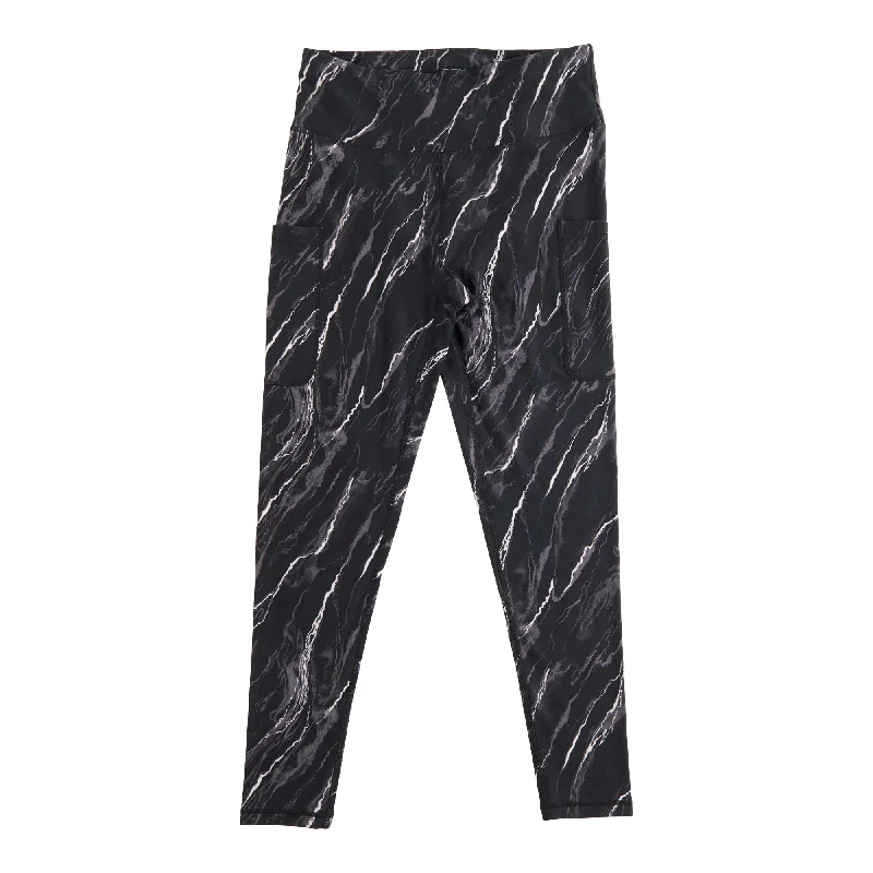 ACX Active Marble Print Leggings Trendy Ombre Effect Leggings