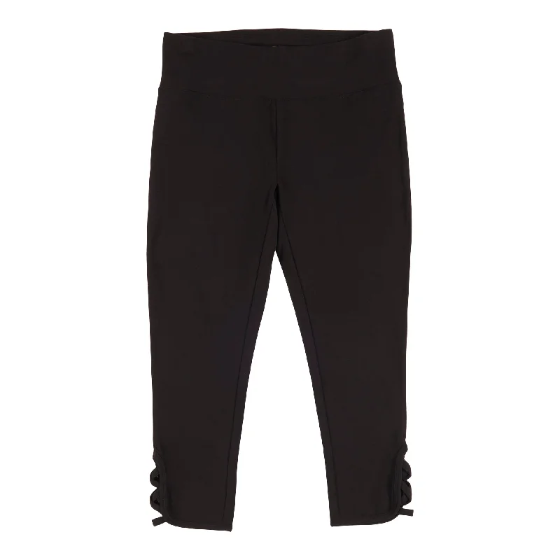 ACX Active Women's High-Rise Capri Leggings With Side Detail Fashionable Ribbed Knit Leggings ACX Active Women's High-Rise Capri Leggings With Side Detail Fashionable Ribbed Knit Leggings