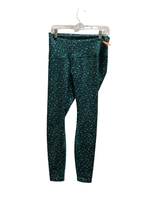 Athletic Leggings By Lululemon In Green, Size: 10 Comfortable Stretch Leggings