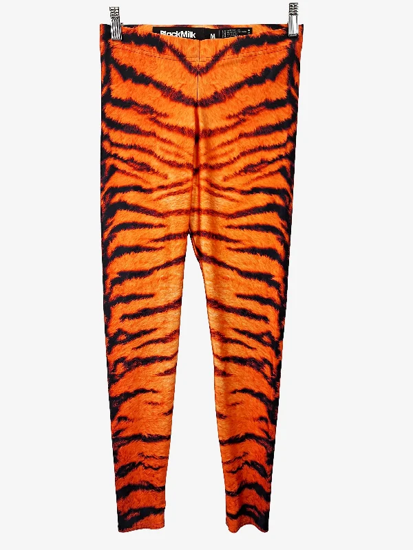 Blackmilk Tiger Print Leggings Size M Cozy Sweat-Wicking Leggings