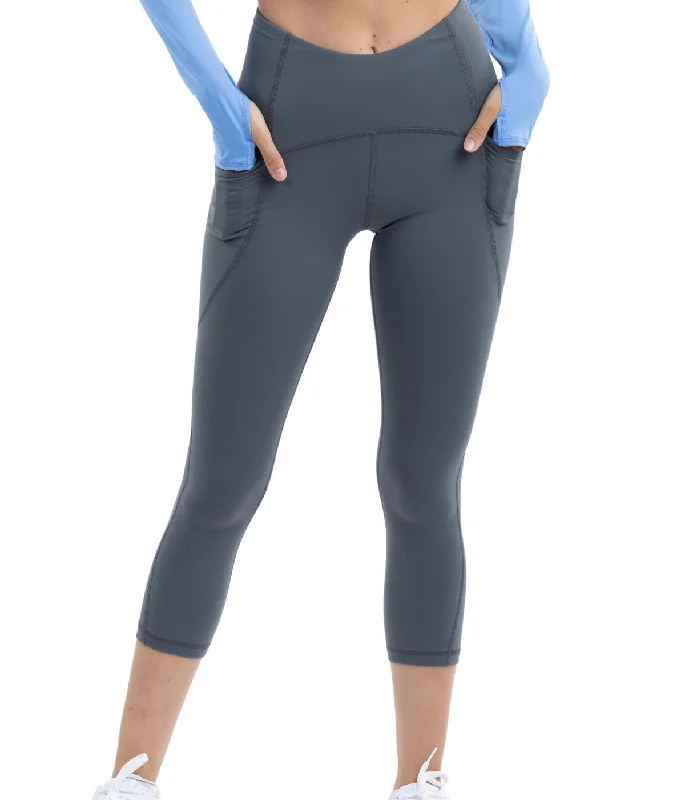BloqUV Women's UPF 50+ Sun Protection Compression Capri Leggings Comfortable Compression Leggings BloqUV Women's UPF 50+ Sun Protection Compression Capri Leggings Comfortable Compression Leggings