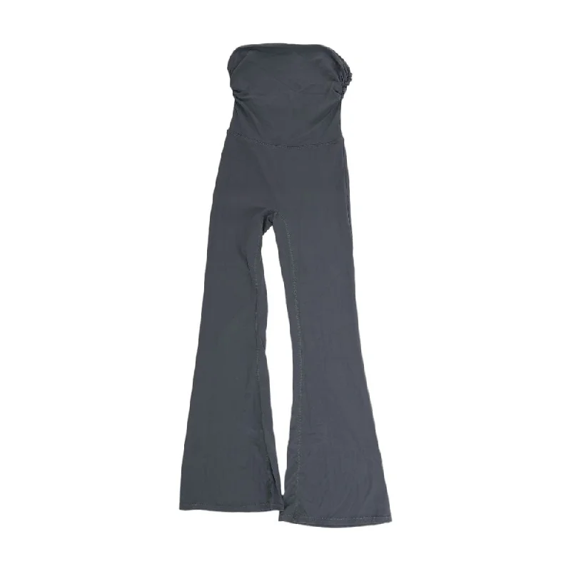 Blue Solid Leggings Comfortable Leggings with Pockets
