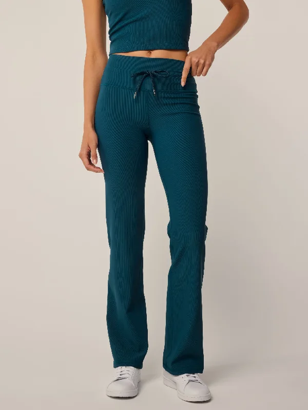 Cleo Flare Legging Elegant Velvet Leggings